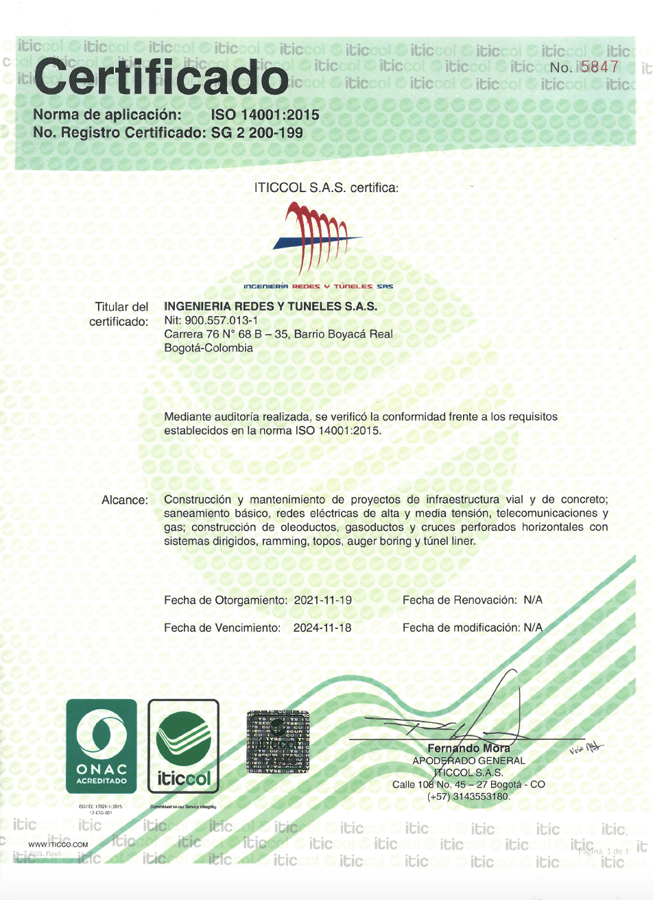 certificado 1401